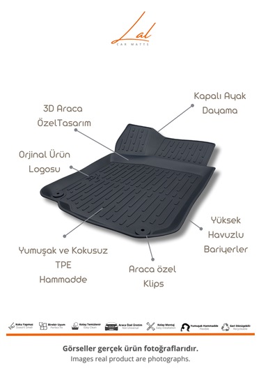 Volkswagen Golf 4 3D Havuzlu Paspas (1998-2004 Uyumlu)