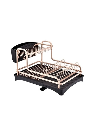 Didadodo Çift Katmanlı Uzay Alüminyum Bulaşıklık Mutfak Drenaj Rafı Çok Renkli