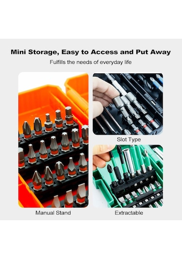 27 Parça Matkap Ucu Seti Darbeli Sürücü Uçları Ve Vidalama