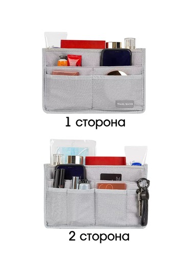 Travel Çanta İçin Mini Grey Organizer Ekleme 243723820 Gri