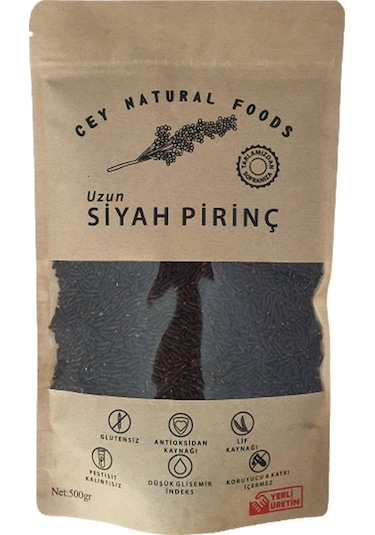 Cey Natural Foods Uzun Siyah Pirinç 500 G