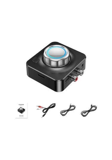 Araba İçin Bt 5.0 Kablosuz Ses Adaptörü - Stereo Amplifikatörlü Aux/rca Bağlantılı Hoparlör & Kulaklık Sistemi