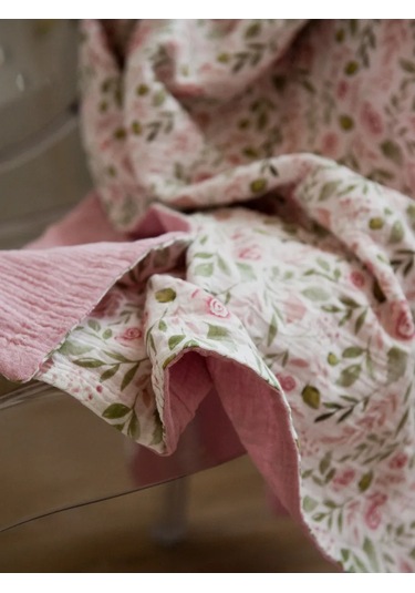 Fancy Fox Home Bebek Muslin Battaniyesi 244692862 Tozlu Pembe