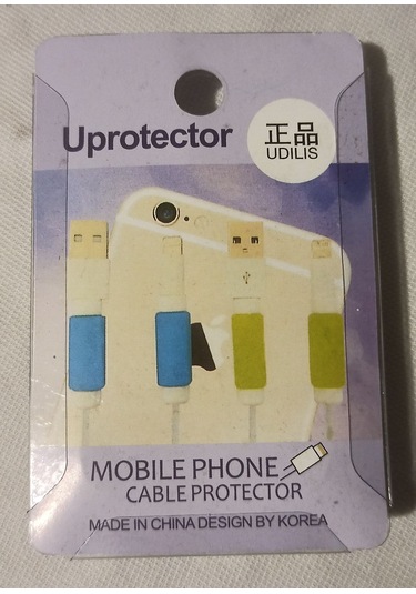 Uprotector Renkli Figürlü Telefon Şarj Kablo Koruyucu Tutacağı Cable Protector İthalatçı Garantili B