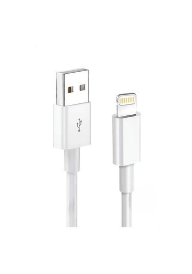 İphone Uyumlu 6 6s 7 8 X Xs Xr 11 12 13 14 Pro/plus/max Hızlı Şarj Kablosu Usb To Lightning Beyaz 1 Mt