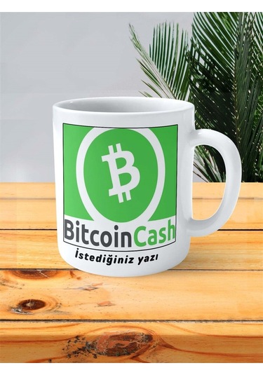 Bitcoin Cash Baskılı Kupa Bardak Kişiye Özel Desen 1 Çok Renkli