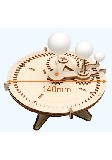 ECE 3 Küre Güneş Dünya Ay Modeli Öğrenci Modeli Boya Seti İle Demonte
