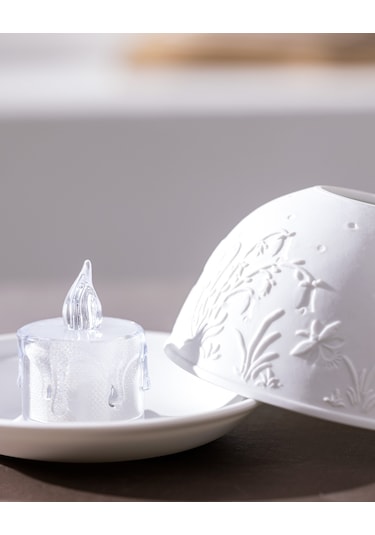 Madame Coco Splendeur Led'li Dekoratif Mumluk - Beyaz Beyaz