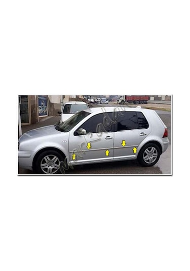 Vw Golf 4 Krom Yan Kapı Çıtası 1998-2004 4 Parça Paslanmaz Çelik