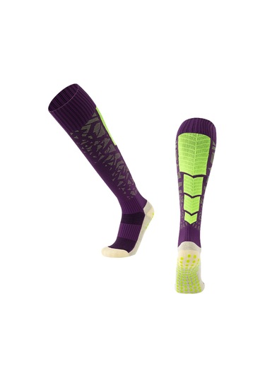 Homyl Futbol Çorapları Atletik Yumuşak Spor Çorabı Basketbol Mor