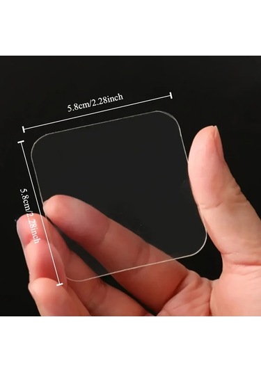 Fochsia Popüler Seçim Kare Şekilsiz Şeffaf Akrilik Çift Taraflı Yapışkan Yüksek Yapışkanlık