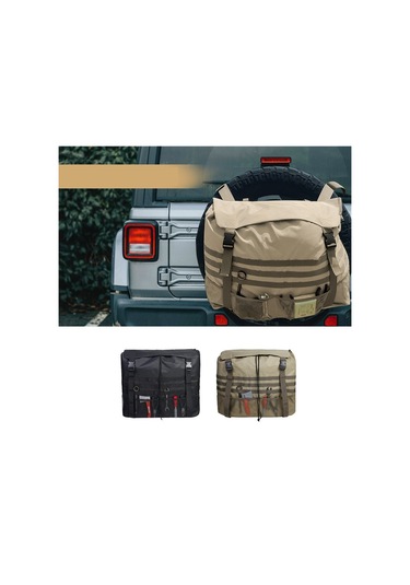 Açık Kamp Off-road Araç Yedek Lastik Aracı Çeşitli Saklama Çantası, Renk: Siyah