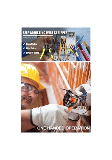 Hangfox Otomatik Çelik Tel Ayağı: 0.25-6mm² Telli Kablolar İçin Soyma, Kesme Ve Presleme İşlevi, Yeşil Renk