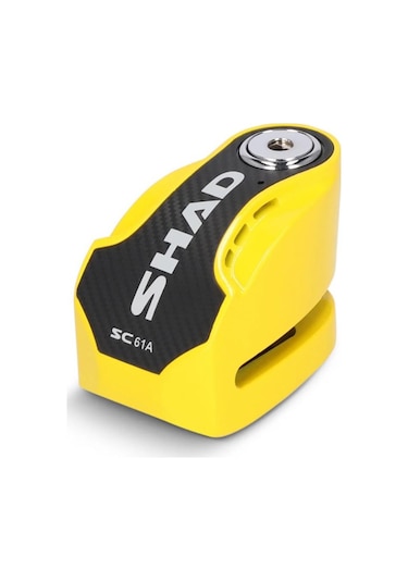 Shad Sc61a Alarmlı Sarı Motosiklet Disk Kilidi C0s6103a Disk Kilidi
