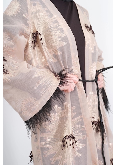 Pureva Kimono Takım 3'lü - Bej