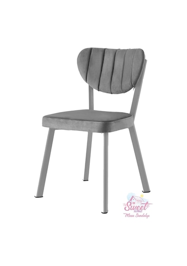 Esinti Metal Sandalye Renkli Ayak 4 Lü Set Cafe,restaurant,mutfak,salon,yemek Odası Sandalyesi 001