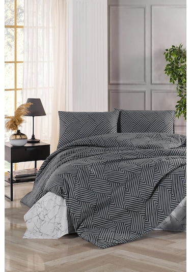 Tabu Home Ütopia Çizgili Tek Kişilik Nevresim Takımı