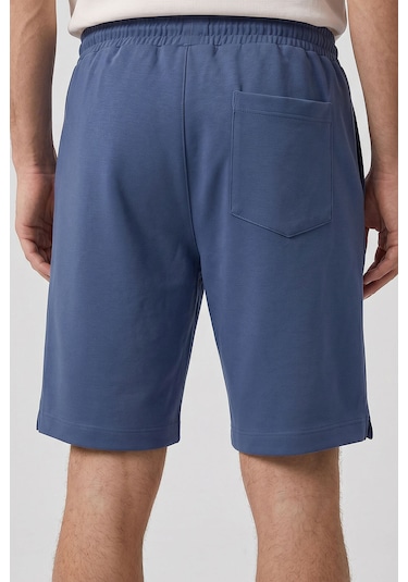 Tommy Life Petrol Standart Fit Basic Arka Cepli Erkek Şort - 81314