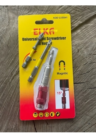Elka Manyetik Bits Uzatma Ucu 90mm Bükülebilir Vida Uzatma Set Ph2 Matkap Ucu