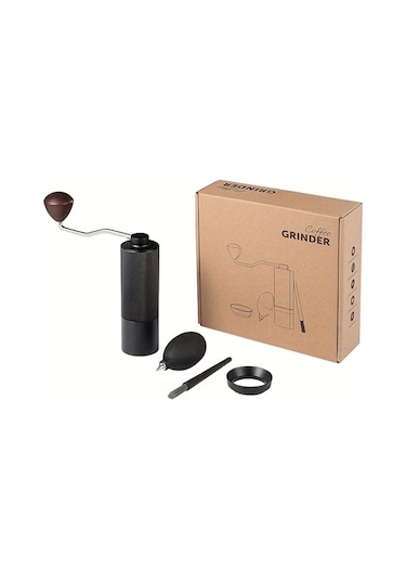 Honeybeeshop 4 Adet Manuel Kahve Cekirdegi Ogutucu Seti Simli Paslanmaz Celik Ogutucu Temizleme Fircasi Hediye Kutusu Ev Ofis Icin Ideal Hediye