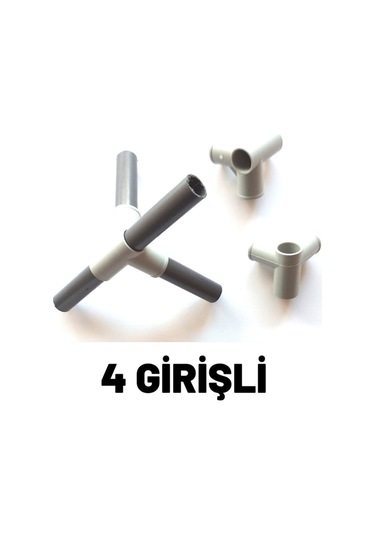 Beyazpazar Bez Dolap Bağlantı Ve Kurulum Aparatı 10 Ad. P1 + 10 Ad. P2 Toplam 20 Adet Aparat Gri