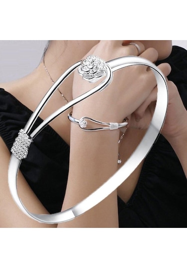 925 Ayar Gümüş Bileklik Ayarlanabilir Takı