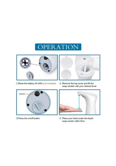 Xindoker Akıllı Entegre İnfrarede Sensörlü Sabit 1ml Akışlı 200ml Kapasiteli Transparan Pencereyle Abs Sabun Dağıtıcı Çok Renkli