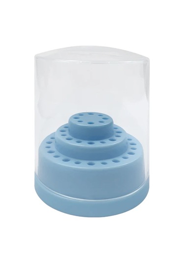 48 Delik Diş Frezi Kutusu Matkap Yerleştirme Kutusu Diş Hekimi Araçları Matkap Kutusu Dezenfeksiyon Tutucu Diş Hekimliği Depolama Diş Hekimi Malzemesi Mavi