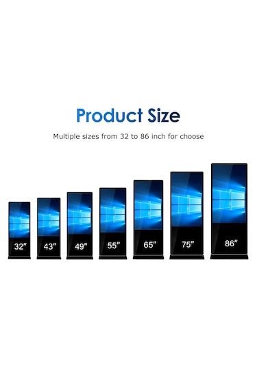 Wenn Totem Dokunmatik Kiosk 50" Windows 10 16GB RAM 240 SSD