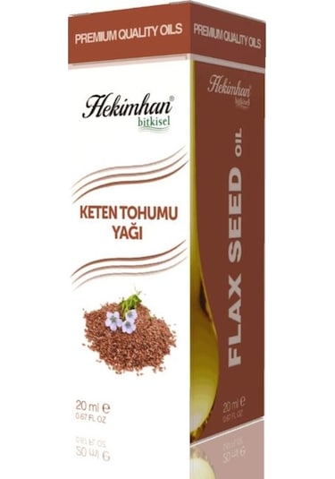 Hekimhan Bitkisel Keten Tohumu Yağı 20 ML