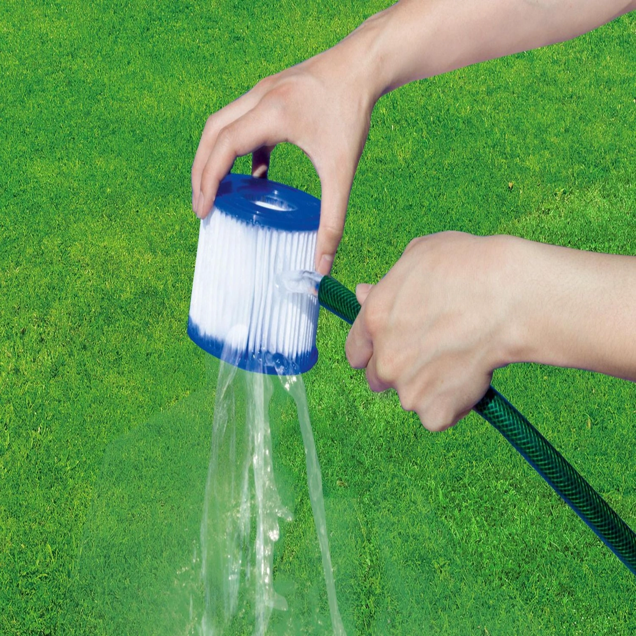 Yaleker Bestway Saluspa Filtre Kartuşu Seti 2 Adet - Tip Vı, Kolay Temizlenir, Spa Suyu Temizliği İçin, Coleman Ve Diğer Modellerle Uyumlu Beyaz - Mavi