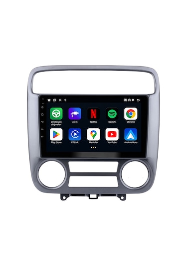 Honda Stream Android Multimedya 2001-2004 Manuel Carplay Android Auto Navigasyon 6gb Ram 64gb 9"