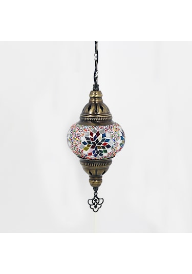 Dekoratif MOZAİK GECE LAMBASI DEKORATİF RENKLİ DESENLİ LAMBA