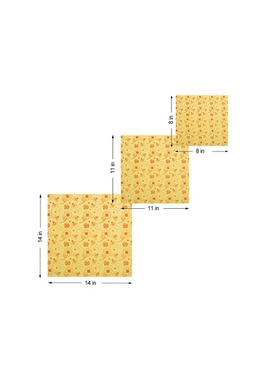 Qingmipy Ekolojik Balmumu Gıda Saklama Örtüleri, Yeniden Kullanılabilir Ve Yıkanabilir, Doğal Koruma Diğer