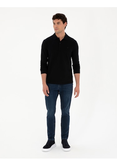 Pierre Cardin Erkek Siyah Sweatshirt 50294438-VR046 Siyah