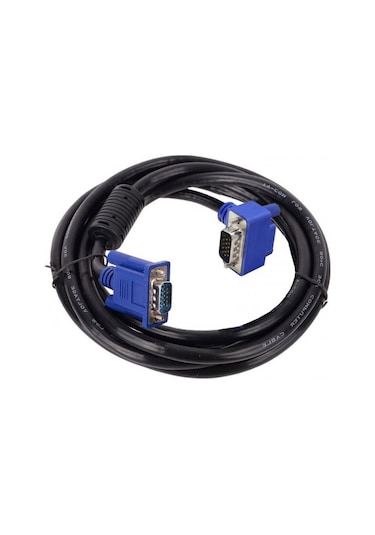 Vga 90 Derece L Tipi Kablo Vga 15pin Erkek Görüntü Kablosu 3m