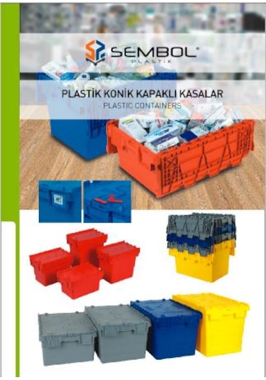 Sembol Plastik Spk 4329 Plastik Kapalı Sanayi Tipi Kasa Gri