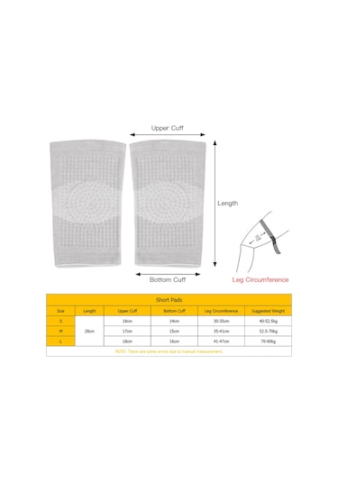 Geeksen Siyah L Beden Nylon-spandex Otomatik Isıtıcı Kısa Bilekli Dizlik Siyah