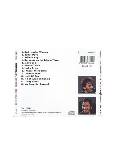 Bruce Springsteen In Concert / Mtv Unplugged Cd