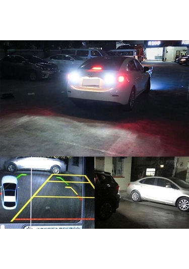 jmsstore 100w 1156 Ba15s P21w Beyaz 20smd Led Yedekleme Sis Drl Işık Araba Ters Lamba Üst