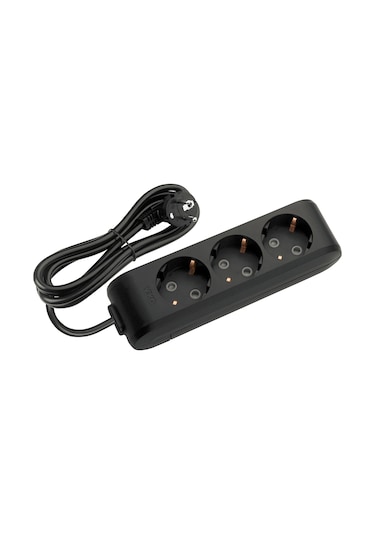 Viko Multi-let 3'lü Grup Priz Topraklı Çocuk Korumalı 2 M Siyah - 90133302