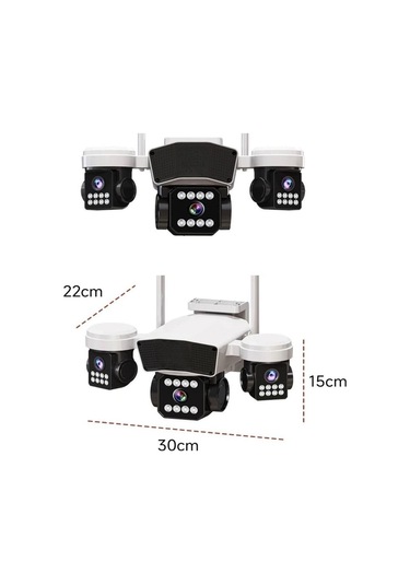3 Kameralı Ptz Wi Fi Kamera 2025 Yeni Ürün Hafıza Kartı Dahildir -118536