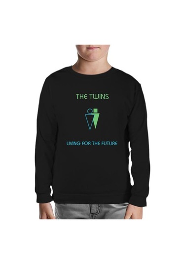 The Twins - Living For The Future Siyah Çocuk Sweatshirt Siyah
