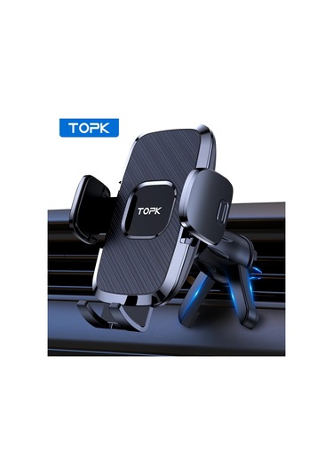 Topk İphone Uyumlu 15 14 13 12 11 Pro Max İçin Alüminyum Araç Telefon Tutucu Yükseltme Kanca Black