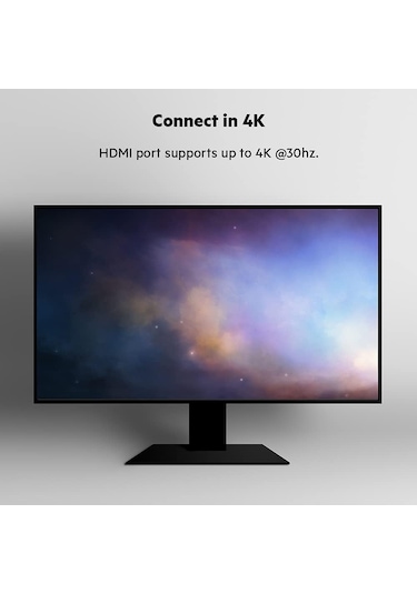 Belkin 7'si 1 Arada Çok Bağlantı Noktalı Usb C Hub 4k Hdmi, Usb-