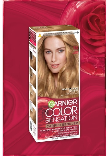 Garnier Çarpıcı Renkler 7.3 Altın Kumral Saç Boyası, Demikit 3600542630368-10621 7.3 Altın Kumral