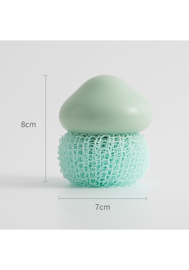 Magideal Suntek Mutfak Dayanıklı Bulaşık Temizleme Topu Yeşil - 7 x 7 x 8 CM Yeşil