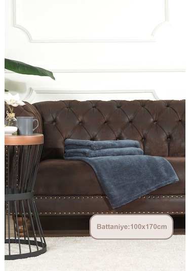 Elart Enjoy Wellsoft Tv Battaniyesi 100x170 Cm Antrasit Antrasit