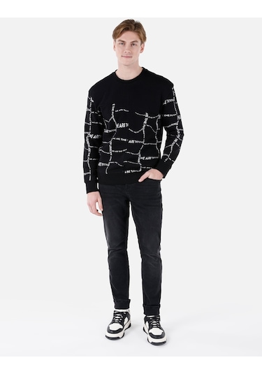 Colin's Colins Siyah Erkek Sweatshirt