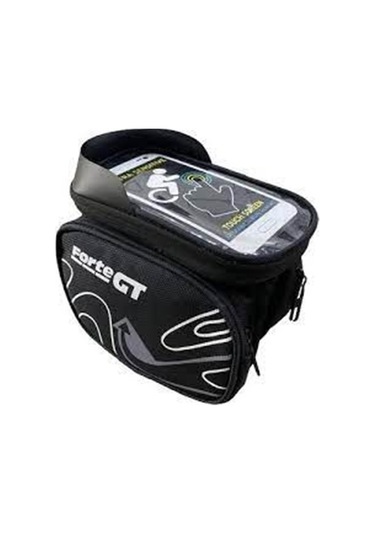 Forte Gt Bisiklet Kadro Üstü Telefonluklu Heybe Çanta Siyah Gri Xbyc841 - Siyah